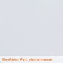 Werzalit Fensterbank Exclusiv Weiß Tiefe 250 mm 600 mm lang mit Kunststoffabschluss