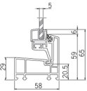 AKF Heizraumfenster mit 5 mm Dickglas und Dauerbelüftung, Maßangaben (Breite x Höhe in mm): 600 x 600 Farbe: weiß