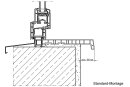 Kunststoff Fensterbank Weiß inkl. Endkappen, Tiefe: 100 mm x Länge: 1500 mm