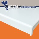 Kunststoff Fensterbank Weiß inkl. Endkappen, Tiefe: 150 mm x Länge: 2100 mm