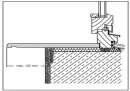 Werzalit Fensterbank Compact S18 Weiß Tiefe 200 mm 1700 mm mit ABS Kante zweiseitig