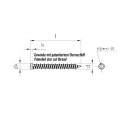 JD-Fensterrahmenschrauben I-Stern Senkkopf 11 mm I-30 7,5 x 112 100 Stück