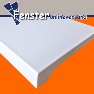 Werzalit Fensterbank Exclusiv Polarweiß Tiefe 150 mm 1400 mm mit Kunststoffabschluss